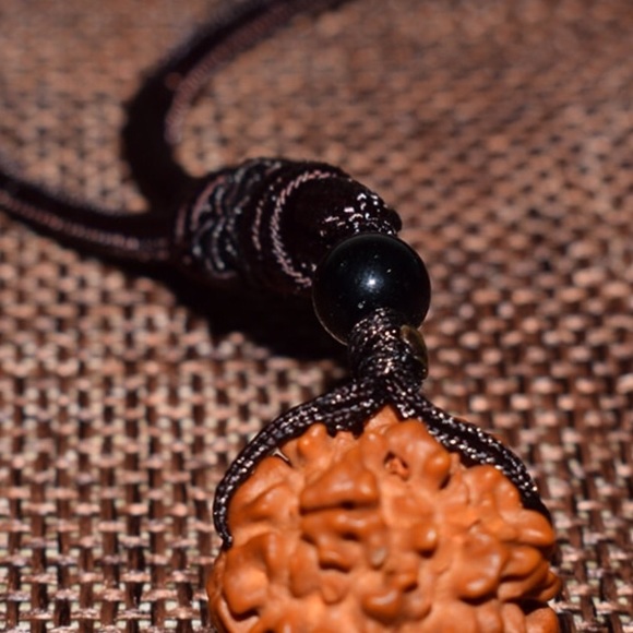Sacred Rudraksha seed Necklace - Picture 2 of 8